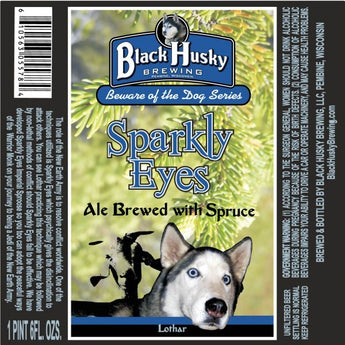 Black Husky Sparkly Eyes Imperial IPA with Spruce